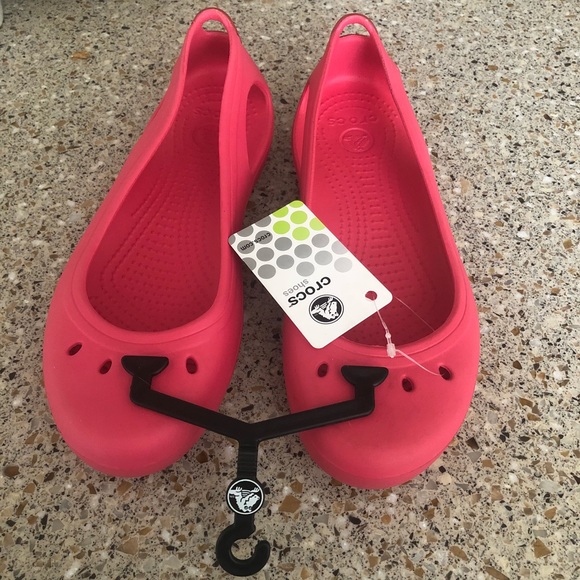 Crocs Kadee Poppy Red MaryJane Flats - Picture 2 of 7